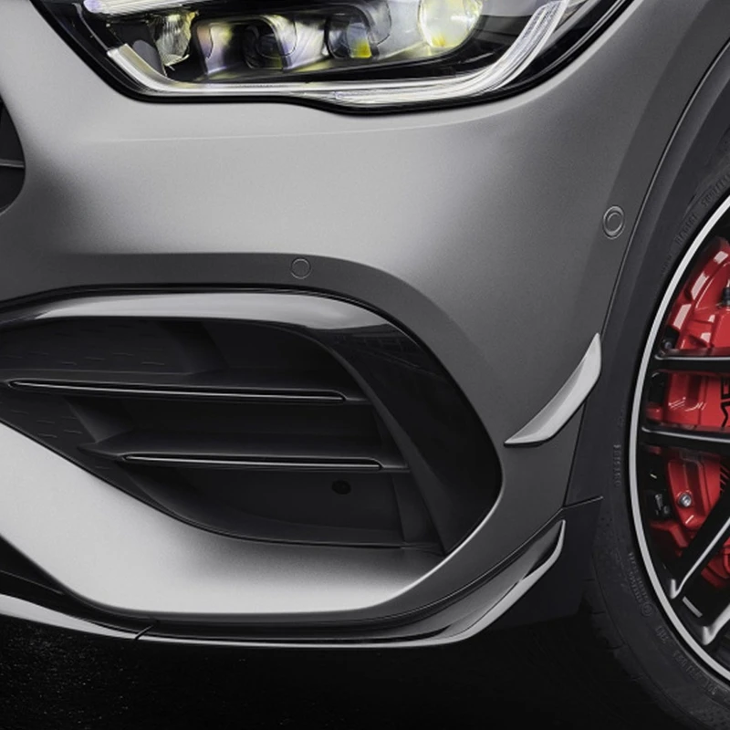 4Pcs Front Bumper Lip For Mercedes-Benz GLA H247 GLA200 GLA35 GLA45 AMG Splitter Canards Air Vent Cover