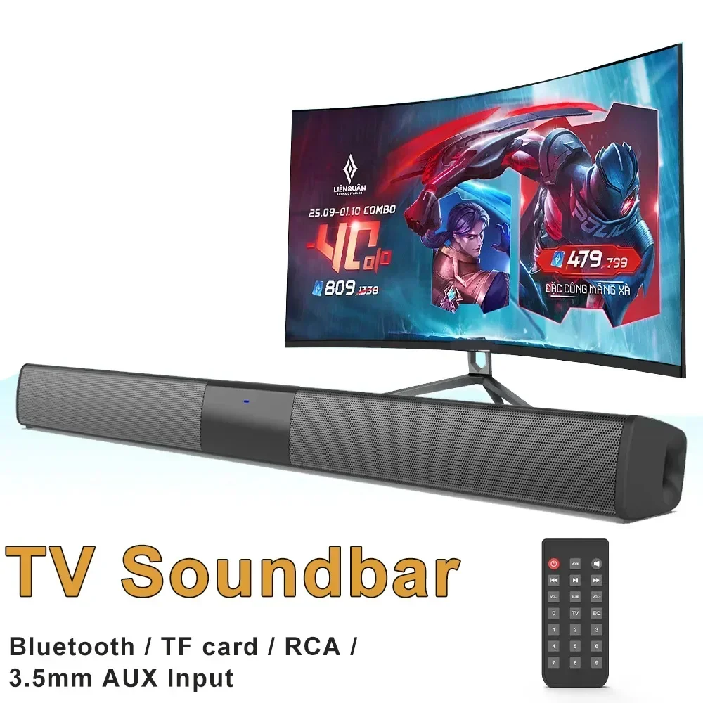 Wireless Soundbar With Bluetooth Subwoofer For Tv And Music_voghion.com