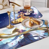 Cartoon S-Sai-lores Girl Moon Table Drain Pad Tabletop Absorbent Draining Mat Tableware Mats Placemats For Table Decor 1