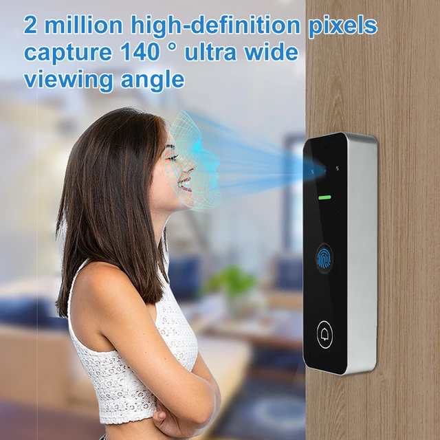 Video Intercom Access Control Keypad Visual Doorbell Tuya Smart WiFi RFID Digit Fingerprint Intercom System Outdoor Metal Case 4