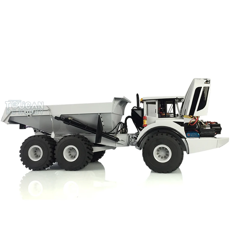 XDRC 1/14 RC Metal Hydraulic 6*6 Articulated Truck A40G Dumper Model Motor ESC Lights Adult Toy Birthday Gift TH18405-SMT8 2