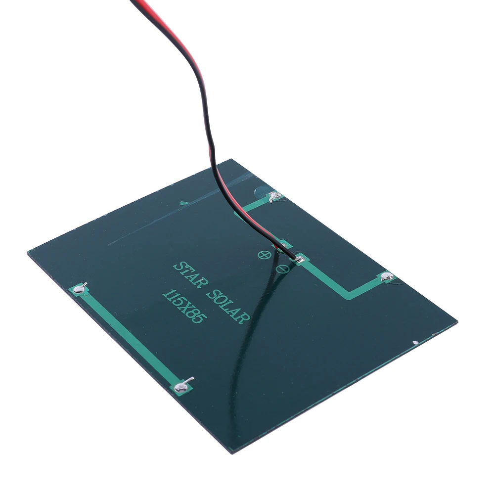 3W 12V Mini Small Solar Panel 0-125MA DIY Polysilicon Solar Epoxy Cell Charger  with Cable for 9-12V Battery/Mobile Phone