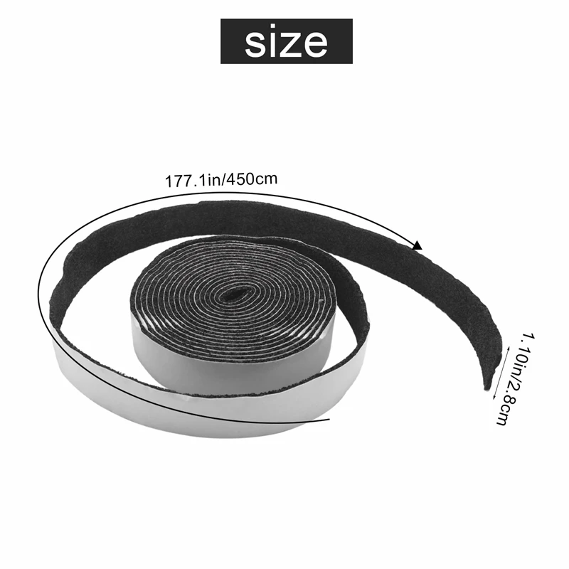 BBQ Smoker Gasket Self Stick Grill Tape High Temp Grill Seal Self Stick Gasket 2 Pack