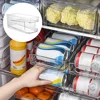 Refrigerator Can Drink Holder Rolling Can Dispenser Pop Soda Beer Storage Bins Stackable 2Tier Beverage Can Organizer for Fridge 5