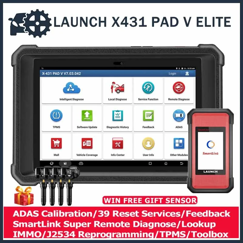 Avvia X431 Pad V Elite Strumento Diagnostico Automatico Codifica Ecu Online/J2534 Programmazione Scanner Obd2 Per Auto Calibrazione Adas Smartlink C