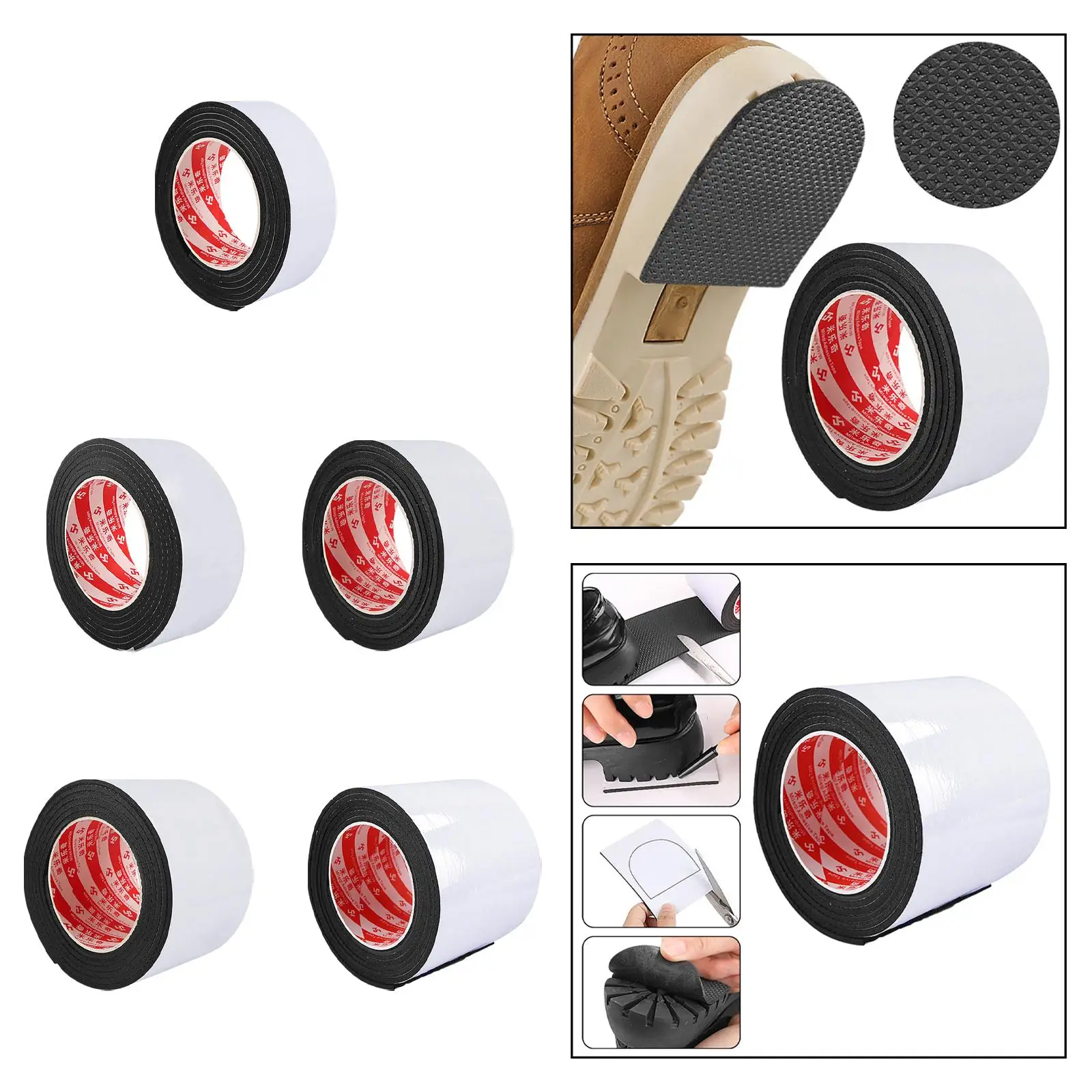 Shoe Sole Protector Shoes Grip Pads EVA Free Cutting Outsole Shoe Pads for Shoe bottoms Sneakers High Heel Out Sole Repair Women