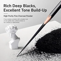 Marie's Sketch Charcoal Pencil 10Pcs Soft / Medium/Hard/ Extra-soft Drawing Pencils Set Carbon Pencils for Kit Sketching Shading 5