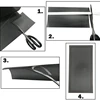 T8WC 30cm DIY PC Case Dust Mesh Filter PVC Dustproof Mesh Filter Cover Black Computer 6