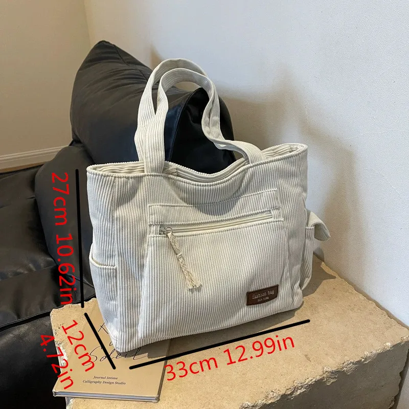 1pcs Large Capacity Stylish Handbag Shoulder Bag for Women Versatile Daily Use Handbags, Work Shopping Tote Bag with Side Pocket