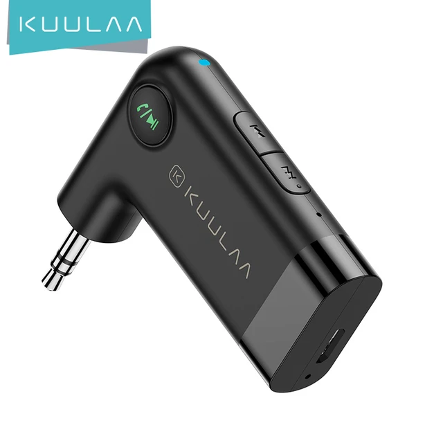 KUULAA Aux adattatore Bluetooth cavo Dongle per auto 3.5mm Jack Aux  Bluetooth 5.0 ricevitore altoparlante