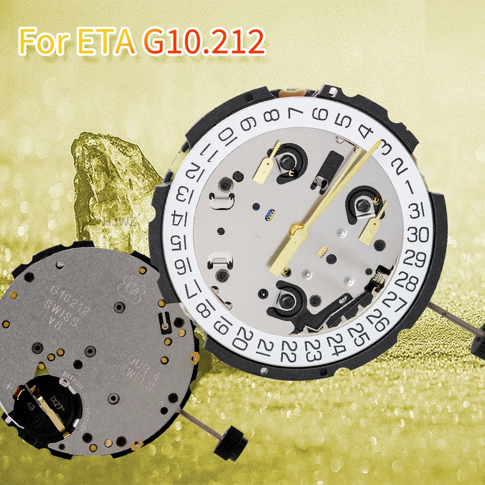 Quartz Movement For Swiss Eta G10.212 Quartz Movement With Stem