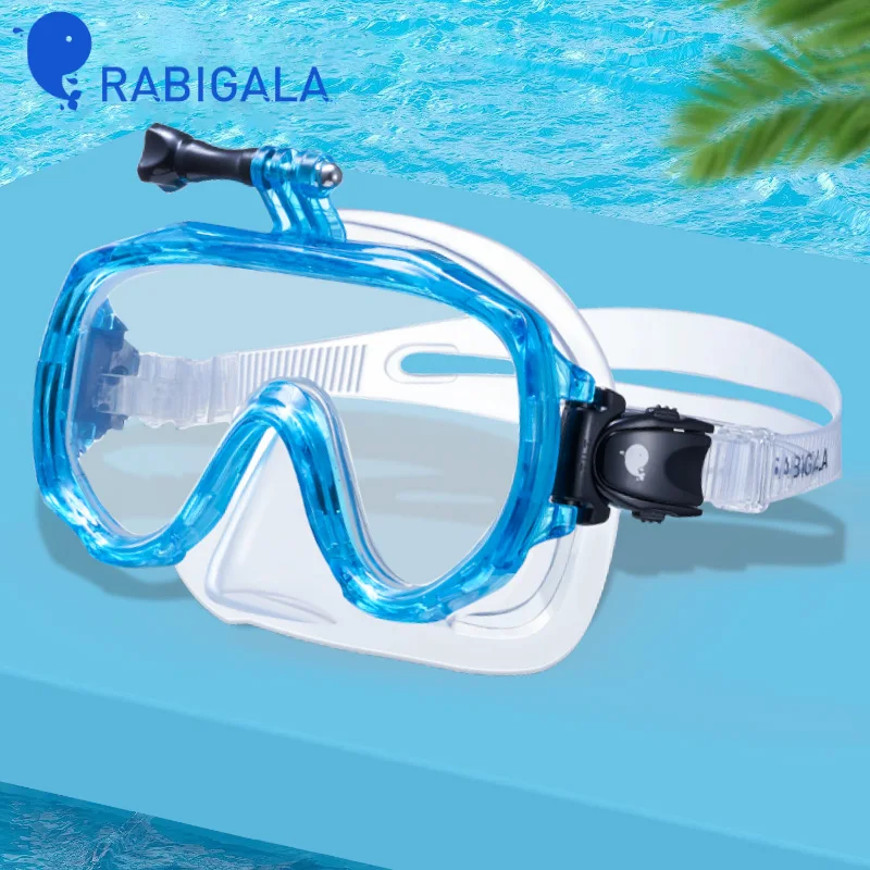 Adult Goggles Snorkelling Mask Built-in Camera Mount Diving Goggles