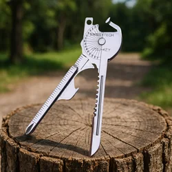 Enhanced Outdoor Multifunctional Keychain with Mini Folding Knife and Tools (8 - in - 1)