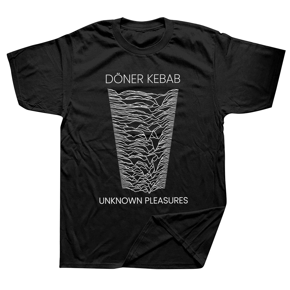 Doner Kebab Unknown Pleasures Retro Meme Baumwoll-Streetwear T-Shirt Humor-T-Shirt Locker Sitzende Kleidung für Männer und Frauen Kurzarm