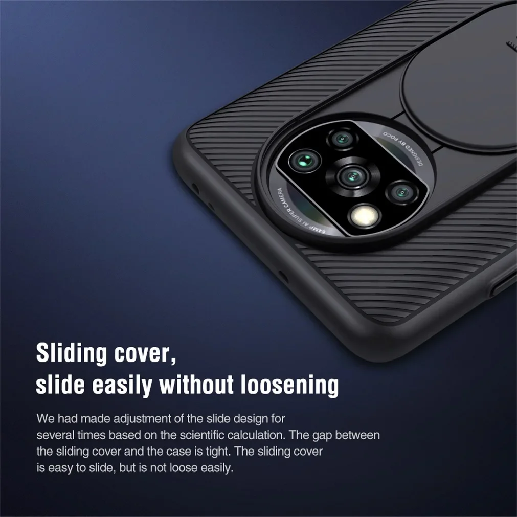 For Xiaomi Poco X3 NFC Case Poco X3 Pro Cover NILLKIN CamShield Case Slide Camera protector Privacy Back Cover For Poco X3 nfc 2