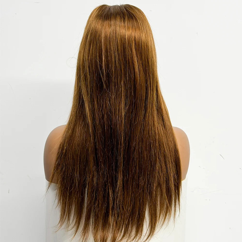 22 inches 280% Density 4x4 Lace Closure Straight Human Hair Wigs Straight Hair 100% Human Hair Colored Wigs For Black Women