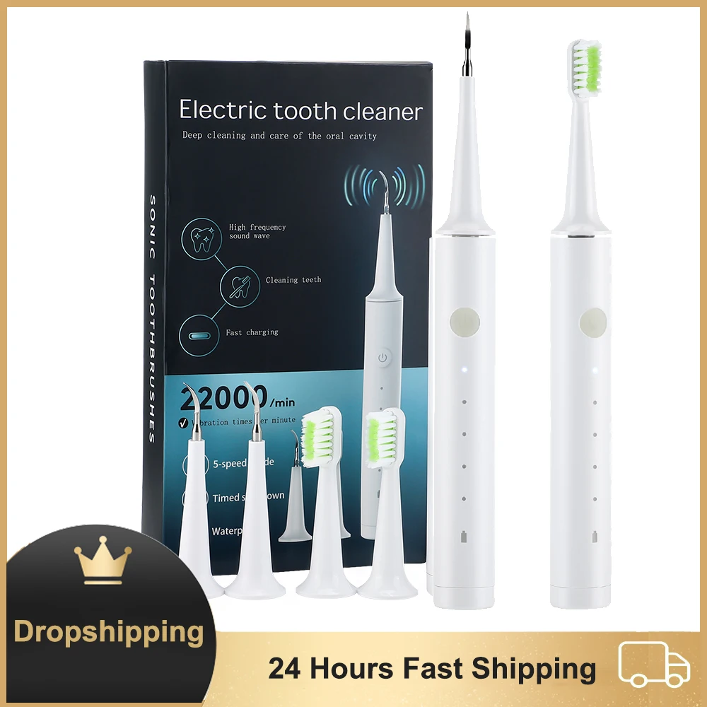 

Ultrasonic Dental Scaler Electric Toothbrush 5 Cleaning Mode Calculus Tartar Stains Remover Teeth Whitening Device Tooth Cleaner