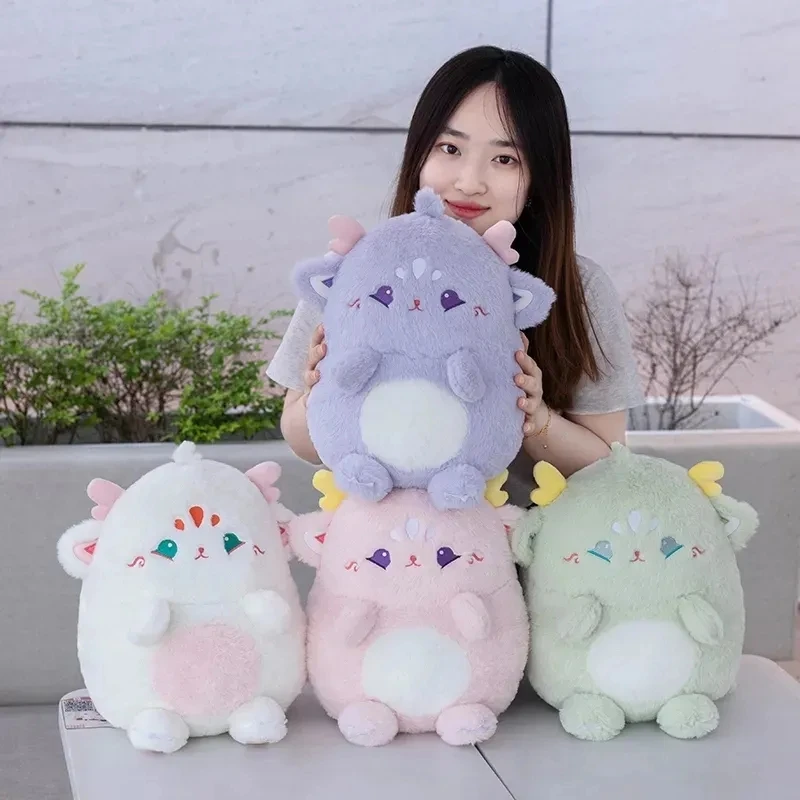 

38cm Lovely Soft Stuffed Animals Cuddly Fat Dinosaur Angel With Flying Wings Dolls Plush Baby Dino Toys Baby Kids Appease Gift