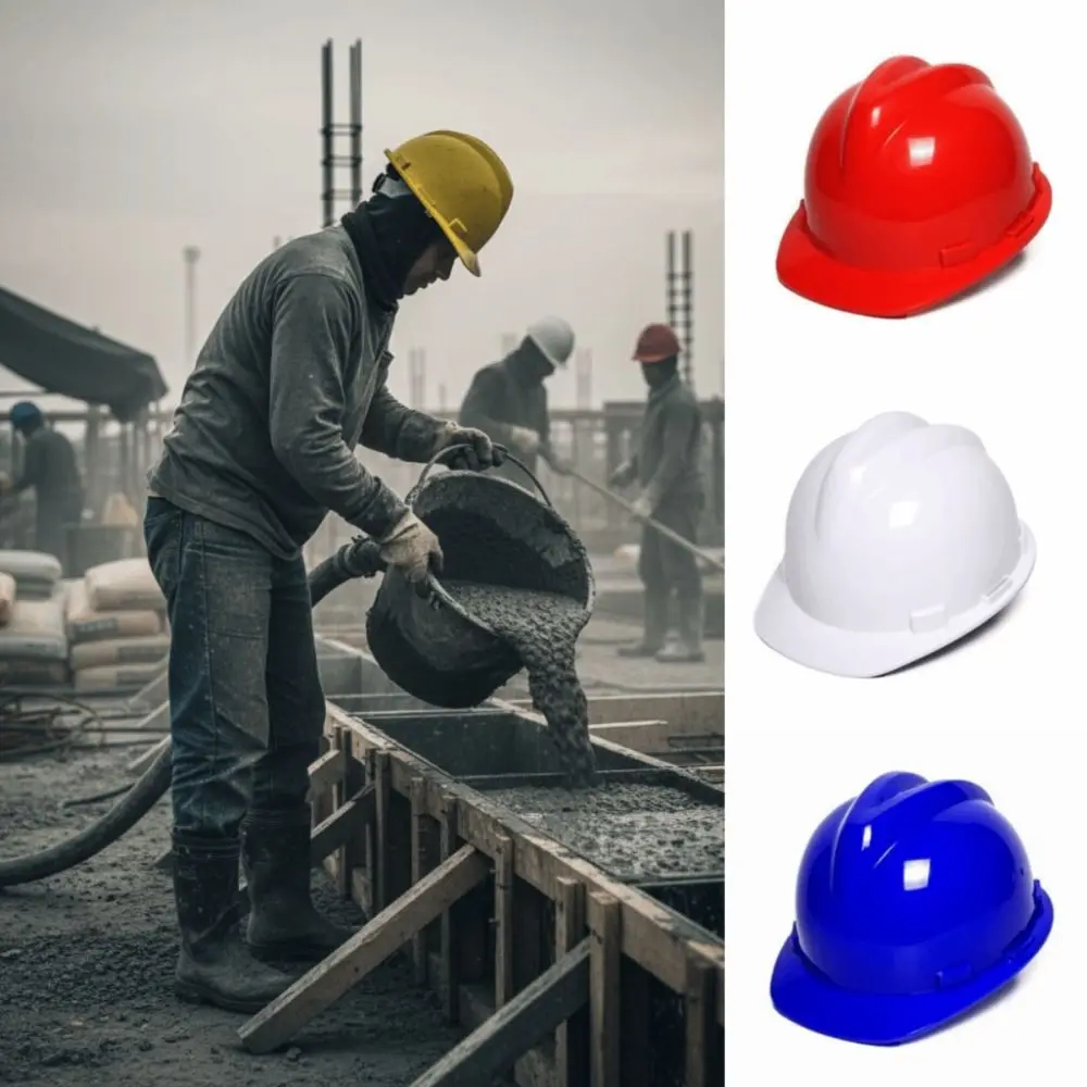 Heavy Duty Hard Hat‌ Protective Cushioned Safety Helmet Adjustable Shock Absorbing Construction Site Sun Visor Safety Equipment - 4