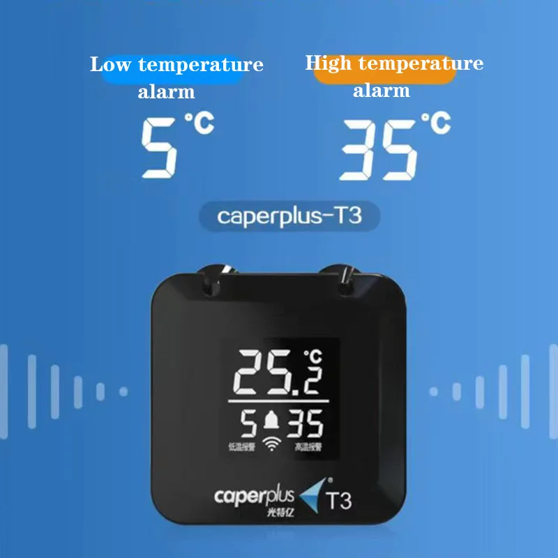 2 Termometri Digitali LCD Con Sonda - Per Frigo, Congelatore E Acquario