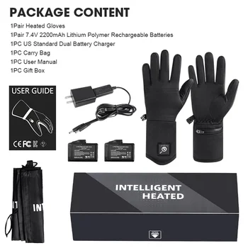 Savior Heat Electric Heated Glove Liners for Men Women Rechargeable Battery Heating Riding Ski Snowboarding Cycling Thin Gloves 5