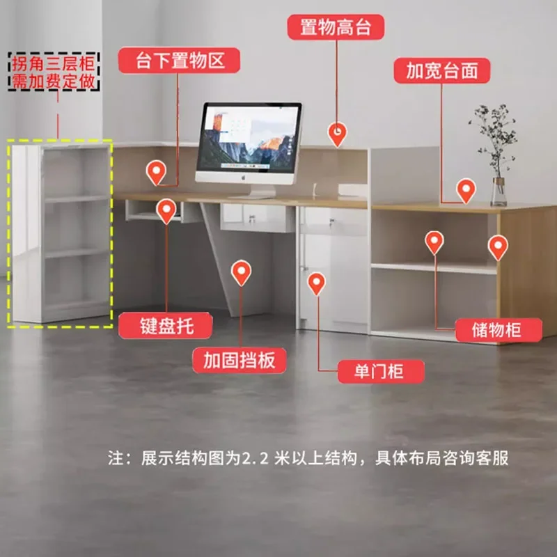 Beauty Salon Desk Reception Bar Counter Property Institutions Desk Reception Service Counter Empfangstheke Furniture