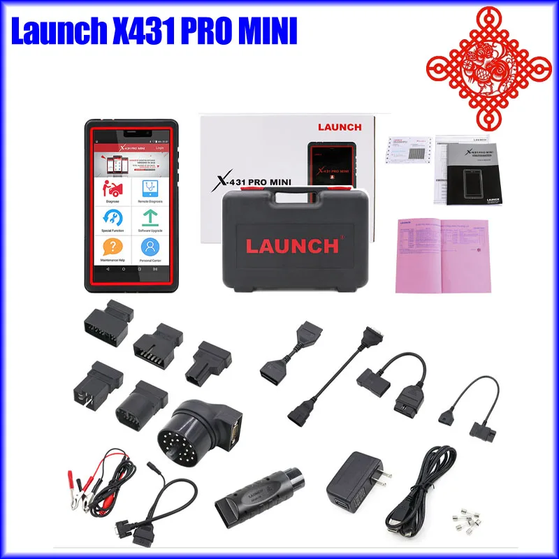 

Диагностический сканер Launch X431 PRO, компактный двунаправленный прибор для кодирования ключей ECU, Bluetooth Wi-Fi OBD OBD2, считыватель кодов
