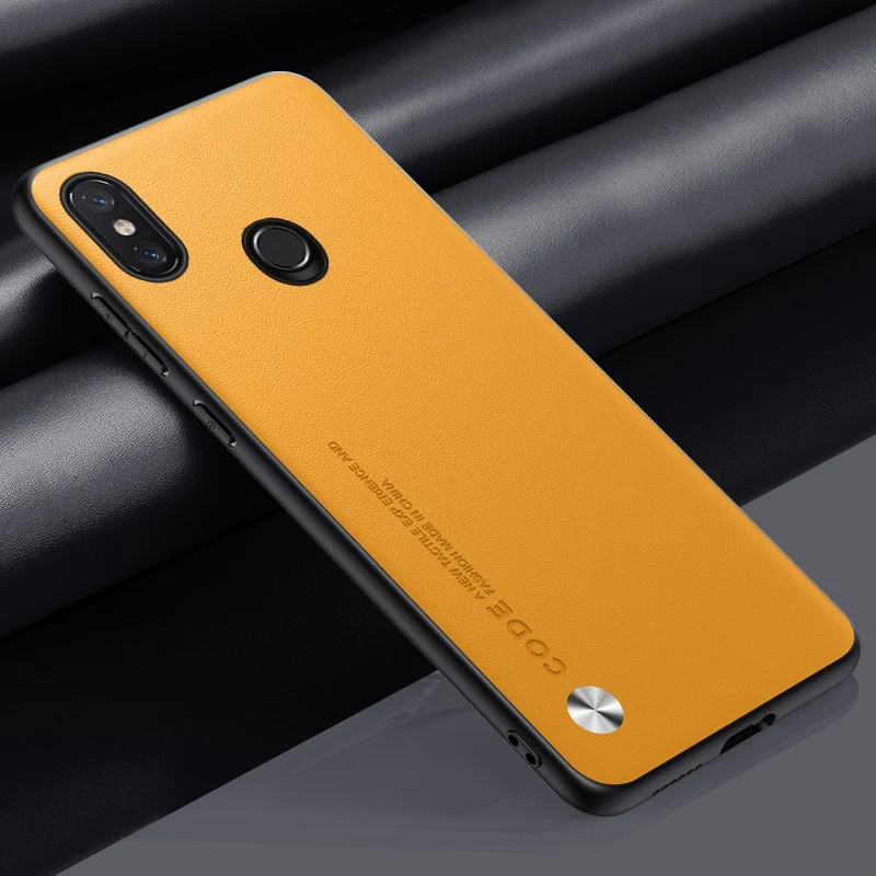 Luxury PU Leather Matte Silicone Shockproof Phone Case - Full Protection Back Cover