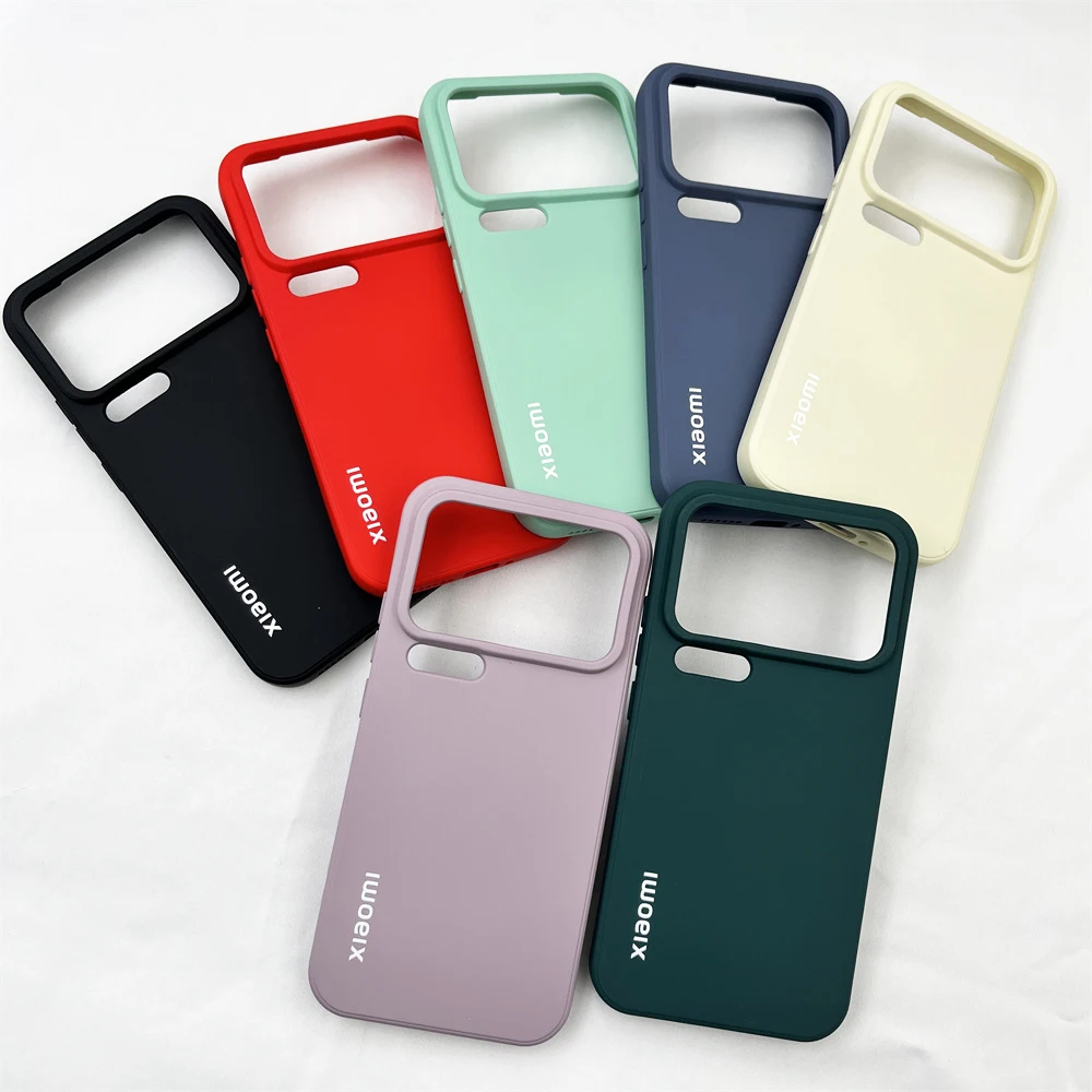 Soft Liquid Silicone Solid Color Protective Case
