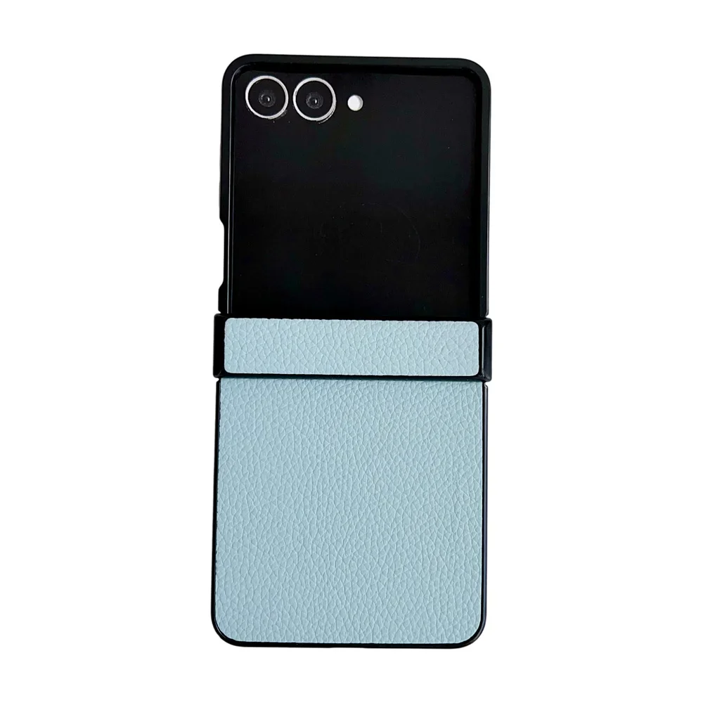 Luxus Leder Hartschale Scharnier Schutzhülle Handyhülle für Samsung Galaxy Z Flip 7 6 5 4 3 Flip7 Flip6 Flip5 Flip4 Flip3 5G – Detail 17
