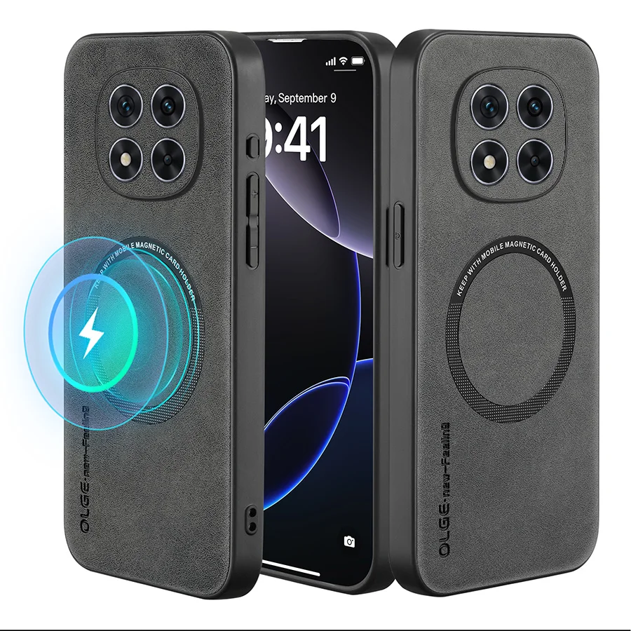 Magnetic Retro Soft PU Leather Phone Case