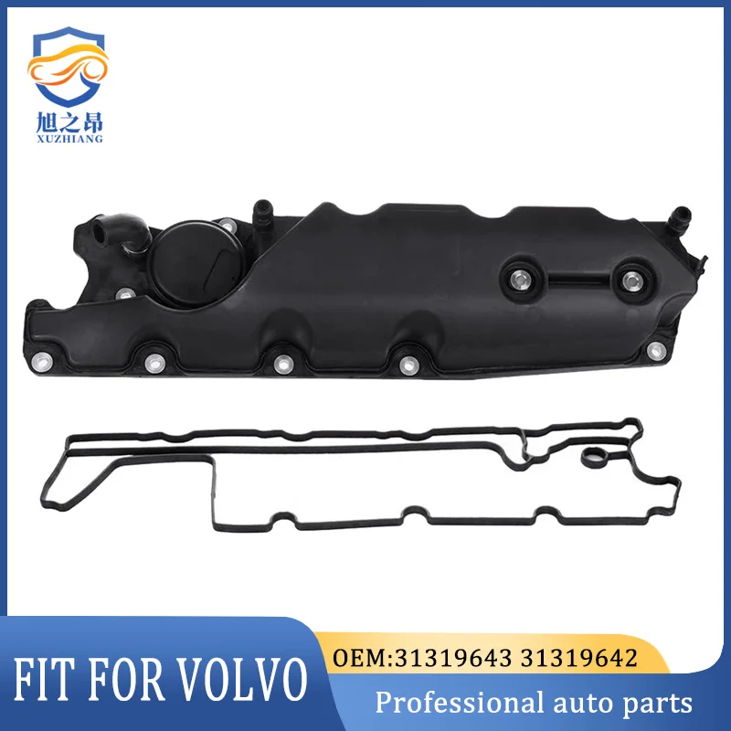 

31319643 31319642 Engine Valve Cover with Gasket for Volvo XC60 XC70 XC90 S80 V70 3.2L PCV Oil Trap with Gasket