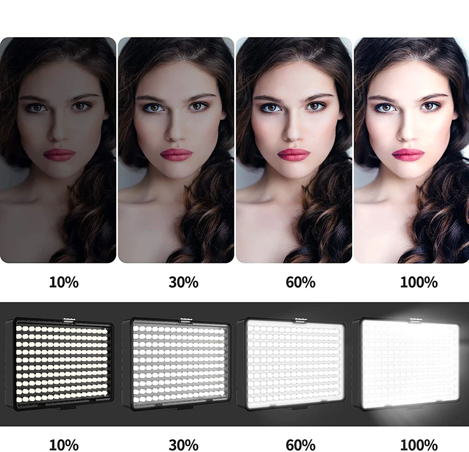Portátil Led Photo Studio Light Lâmpada do Painel Iluminação na Câmera Youtube Jogo Vídeo ao Vivo Gravação Fotografia 40w 50w - Image 2