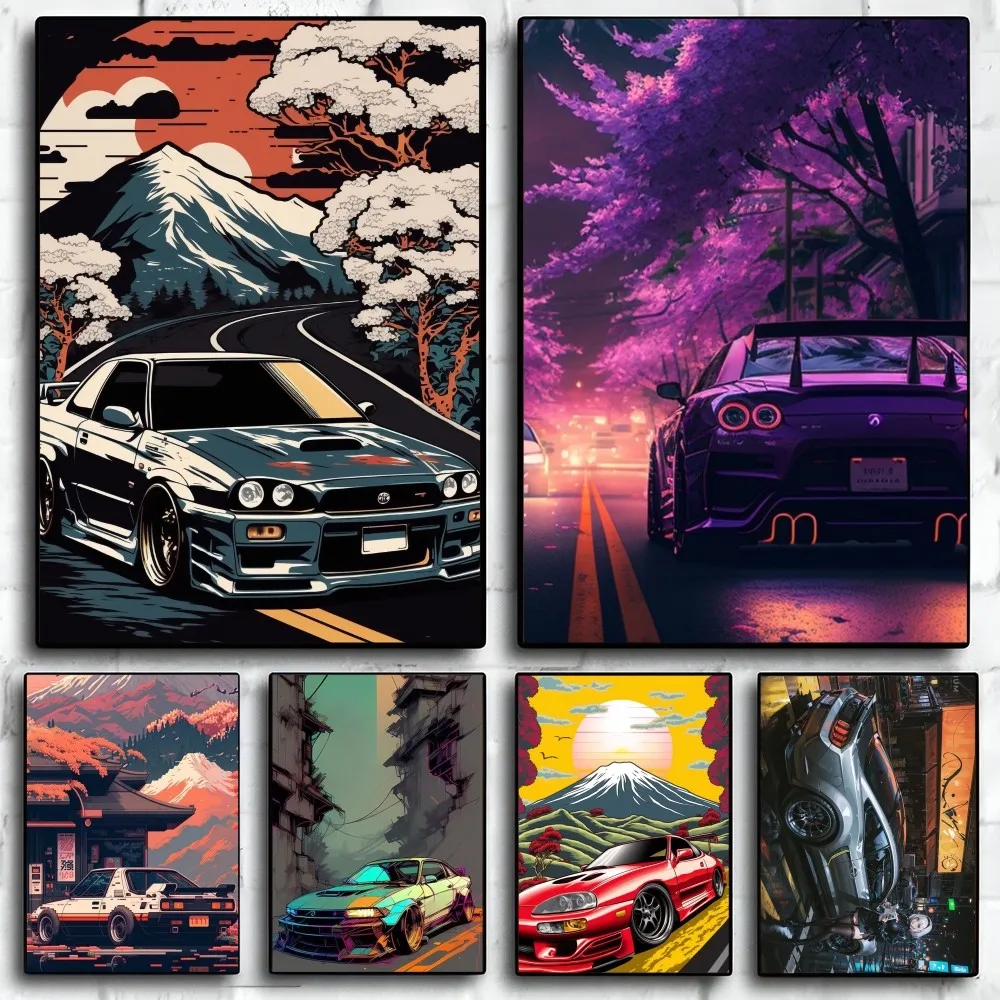 

cool jdm car Poster Paper Print Home Living Room Bedroom Entrance Bar Restaurant Cafe Art Painting Decoration