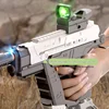 Fullyautomatic Electric Water Gun Shoot Toys UZI Three Function Dual Mode Automatic water A Water Gun With A Scope And Stock 4