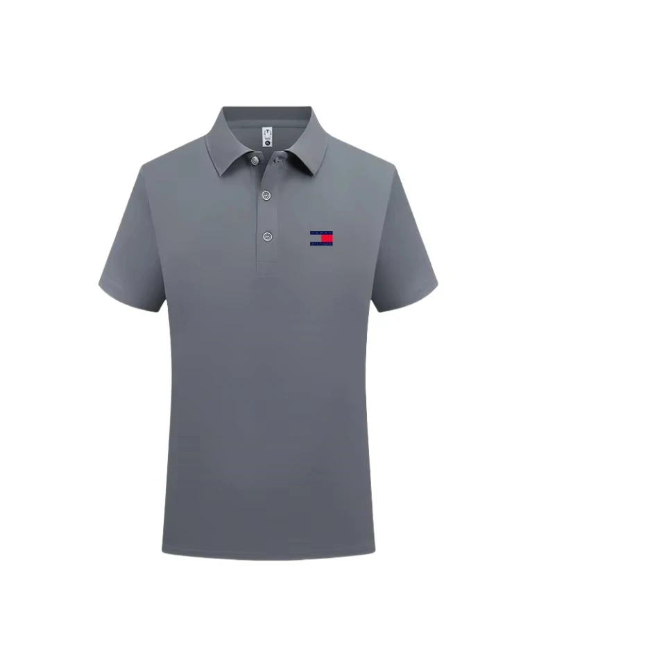 New Men's Polo Shirt Luxury Brand Printed Couple T-shirt Classic Pattern Short Sleeve Street Leisure Business Polo