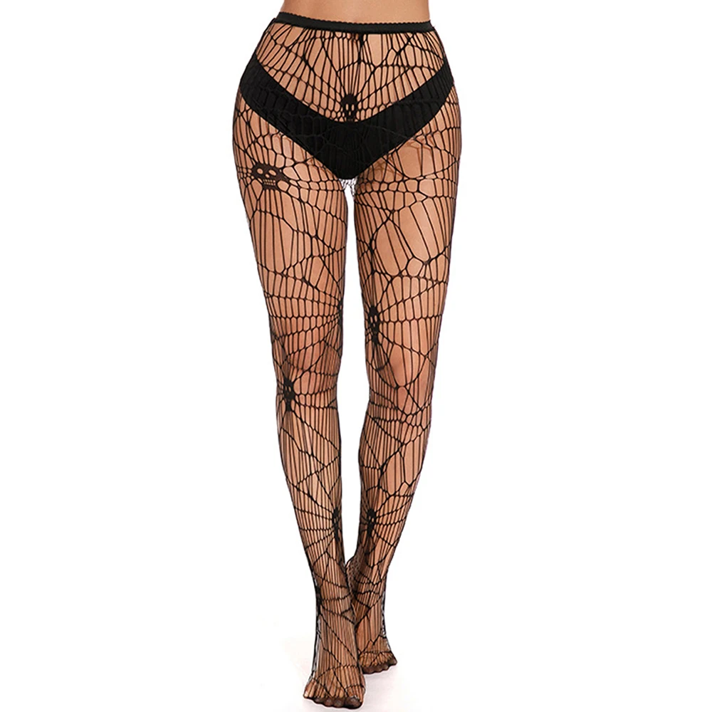 Halloween Ghost Skull Hollow Out Gothic Stockings