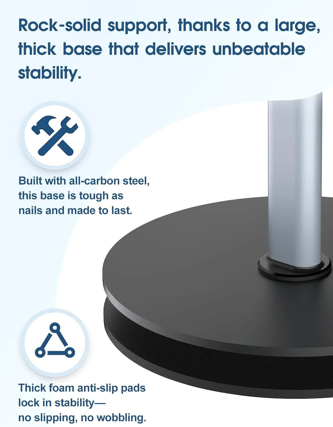 Eary Magnetic Overhead Phone Stand for Desk 360°Rotate Holder for Recording Cooking Painting Zoom Meetings Tik Tok Live & Gaming