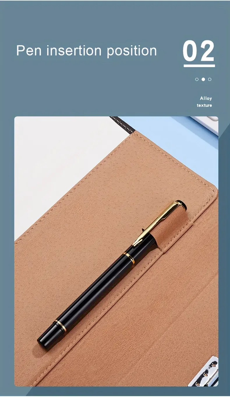 password book business notepad a5 pearlescent leather notebook with lock journal thickened password book creative student notepad details 1