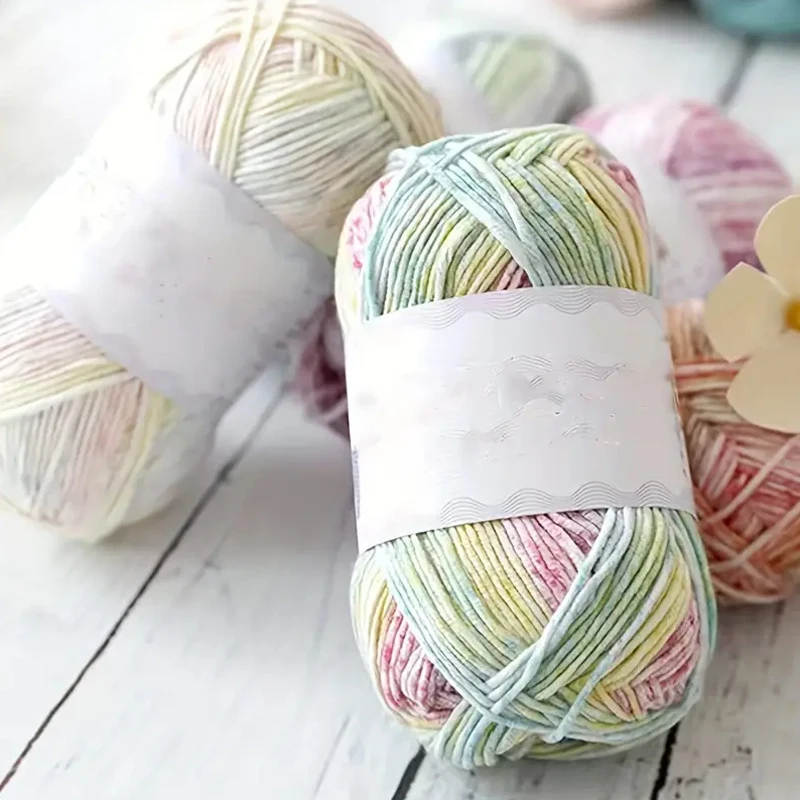 Gradient Color Yarn Diy Crafting Bag Doll Crochet Yarn Hand Knitted Sweater Jacket Scarf Gift Section Dyeing Yarn Thread 5