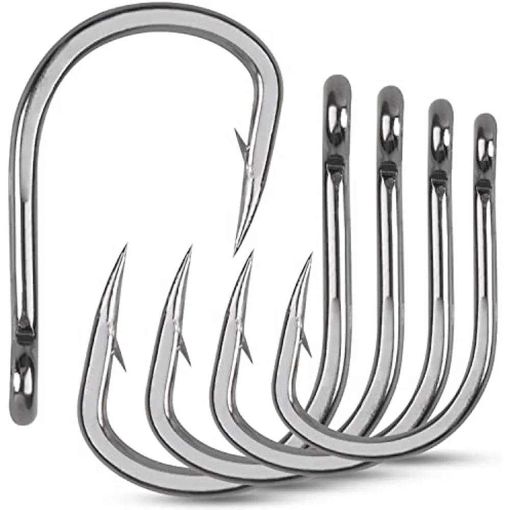 50PCS Saltwater Live Bait Fishing Hooks Circle Fish Hooks 2X Strong  Stainless Steel Hooks for Big Game Fishing 1/0-12/0 - AliExpress