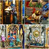 DIY Wooden Pandora's Magic Box Book Nook Shelf Insert Kits Miniature Bookends Assembled Bookshelf Dollhouse for Friends Gifts 5