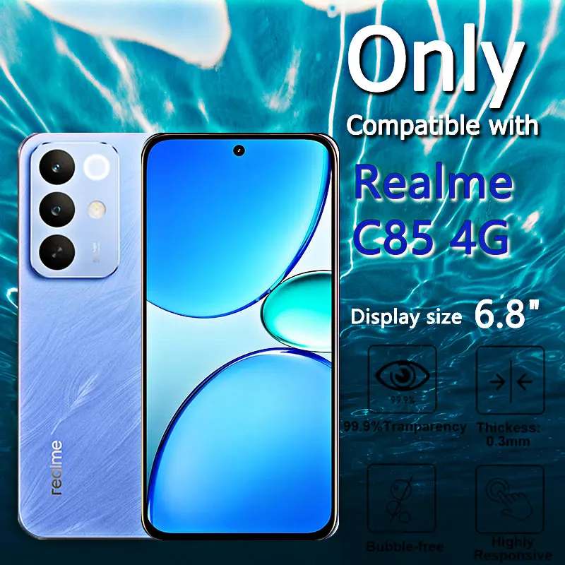 HD Screen Protector - Tempered Glass, Anti-Scratch, Case-Friendly, Fingerprint-Resistant