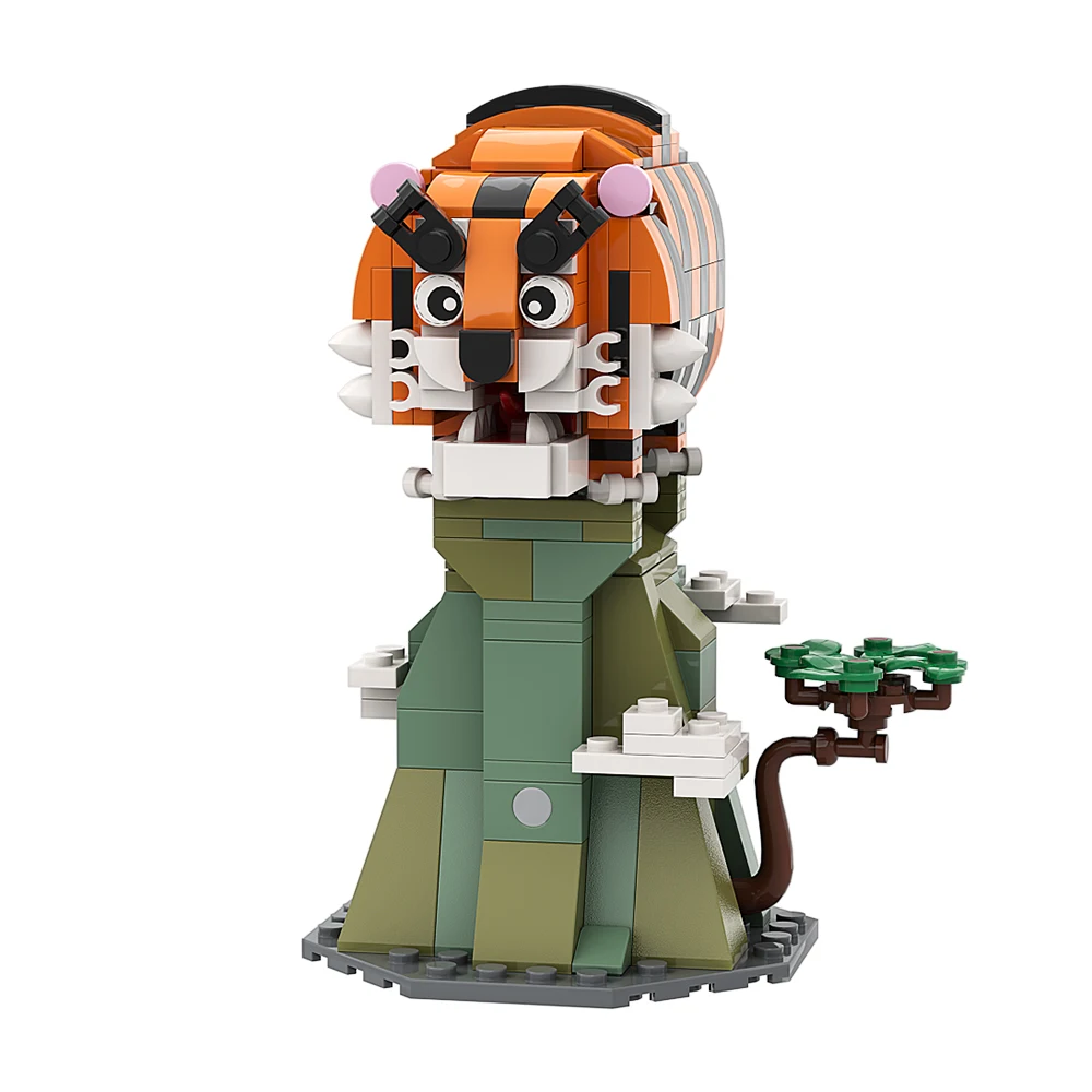 

Конструктор gobrick MOC Детский развивающий, Креативная идея, Оверлорд, тигр, игрушка для детей