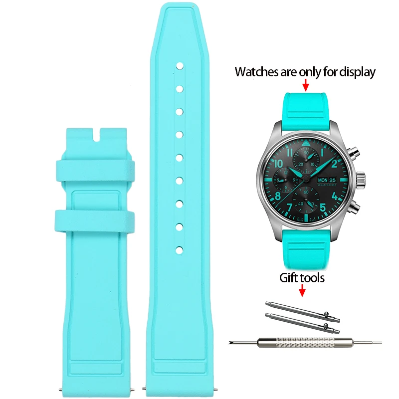 Premium Soft Fluoride Rubber Strap for Luxury Watches – Multiple Sizes Available