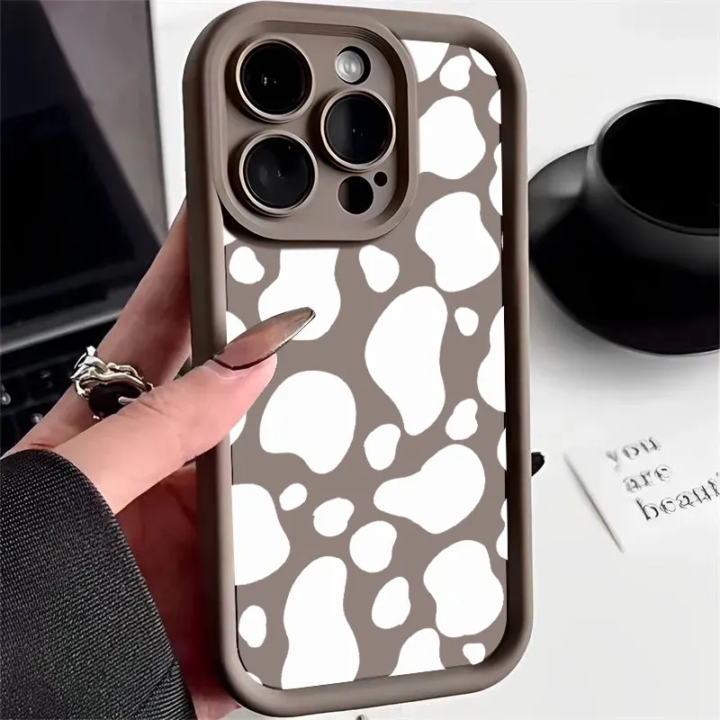 Leopard Print Silicone Phone Case - Stylish and Protective Soft Cover