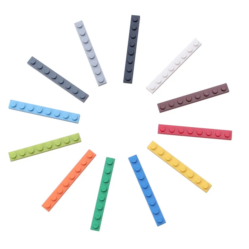 

DIY 3460 Building Blocks 1*8 Thin Figures Bricks 1x8 Dots Educational Creative Size Compatible With 3460 Bricks Toy For Children