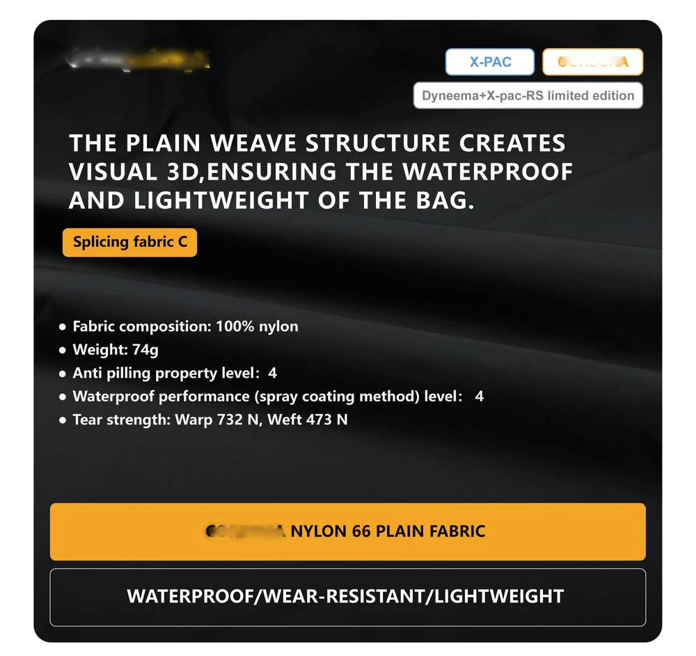 Reindee Lusion 25ss FP08 Cocoon quick detachable multifunctional crossbody bag xpac dyneema materials techwear accessories edc