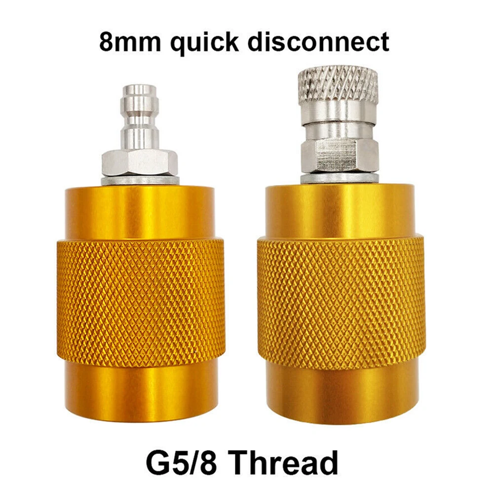 Adaptateur De Charge PCP Pour Bouteilles Plongée DIN G5/8 - Tuyau Renforcé 50cm Argent