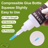 Transparent Super Extra Strong Glue Marble Stone Rhinestone Jewelry Fabric Instant Adhesive Seconds Cyanoacrylate 502 Waterproof 2